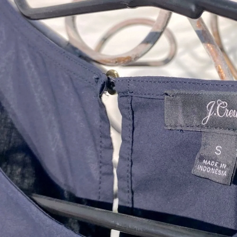 J.Crew navy top with ruffle trim - Picture 9 of 9